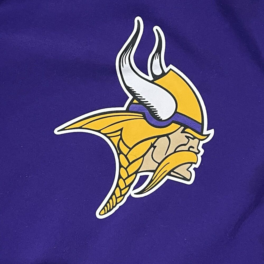 Vintage Minnesota Vikings Reversible Hooded Jacket 2XL Purple/Gray GIII NFL Logo - Picture 10 of 16